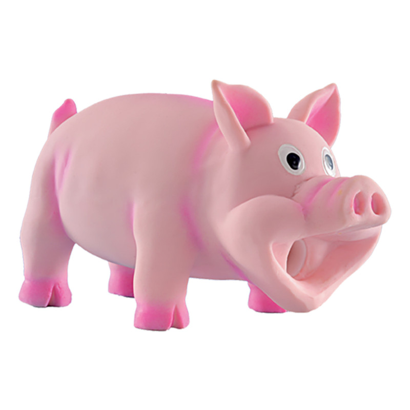 Speelgoed Hond Latex Varken Roos 15 cm