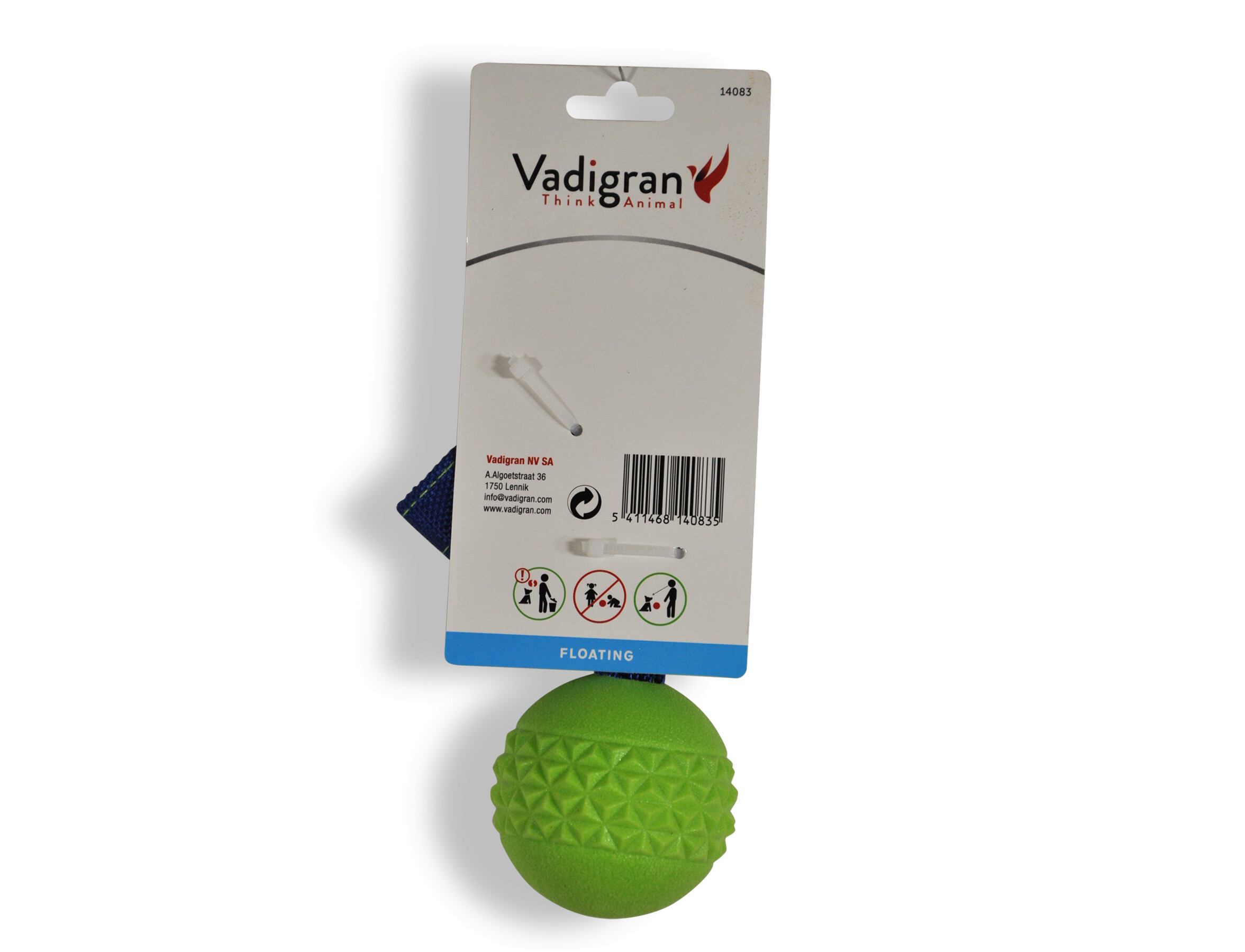 Spg Hond Bal met Touw Groen 5