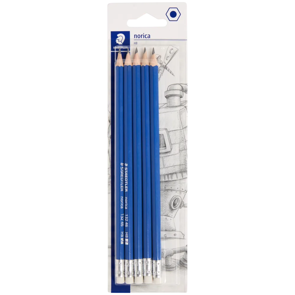 Staedtler Potloden 5st met Gum 2