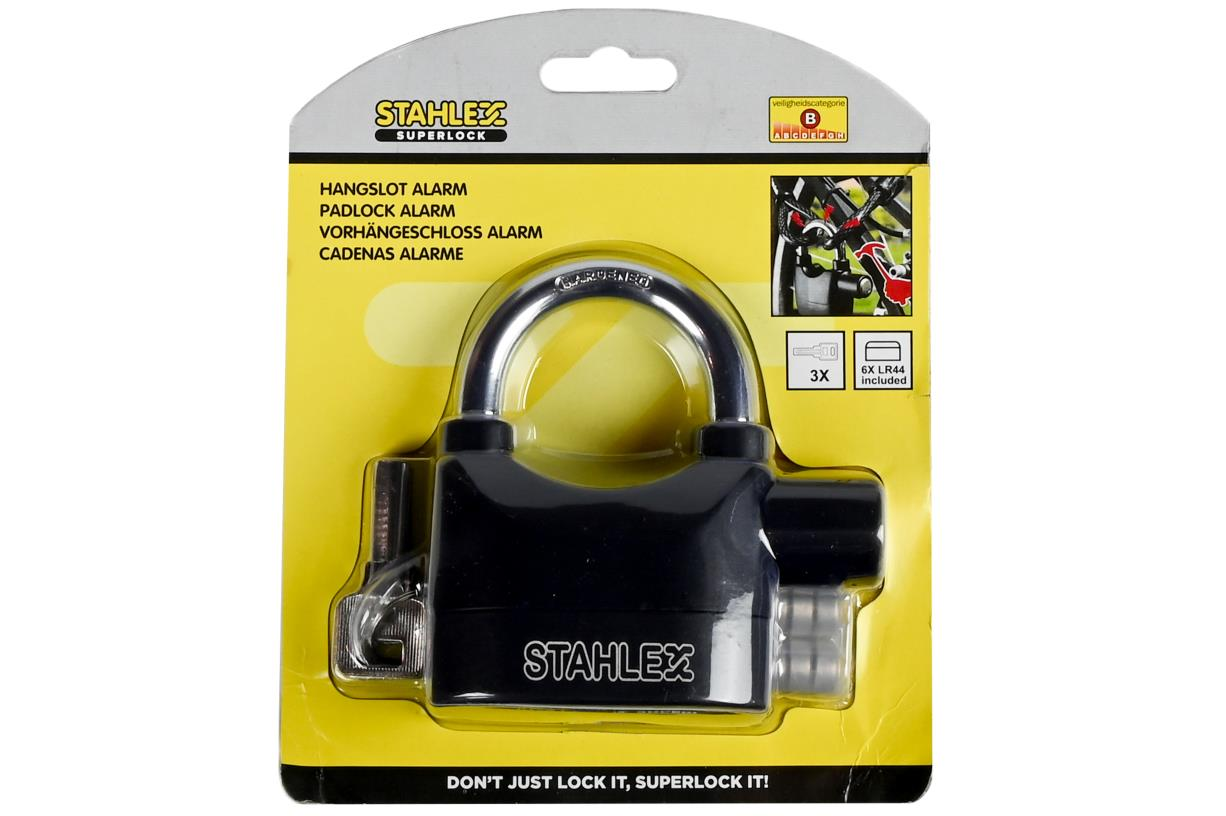 Stahlex Hangslot met Alarm 110db 3