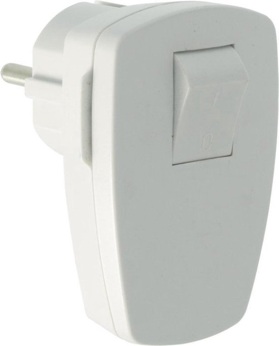 Stekker + Schakelaar 16a Wit 3