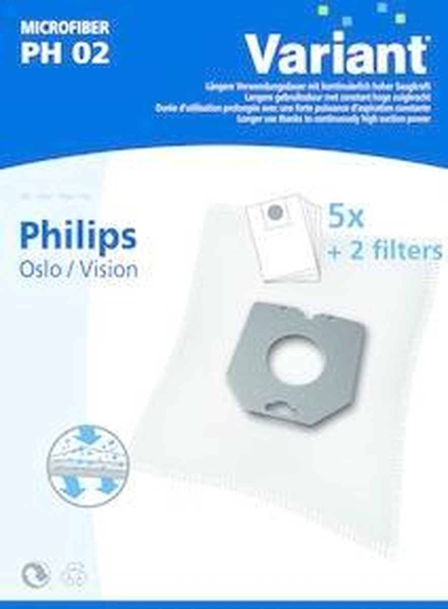 Stofzuigerzak Philips Oslo Vision Ph02 2