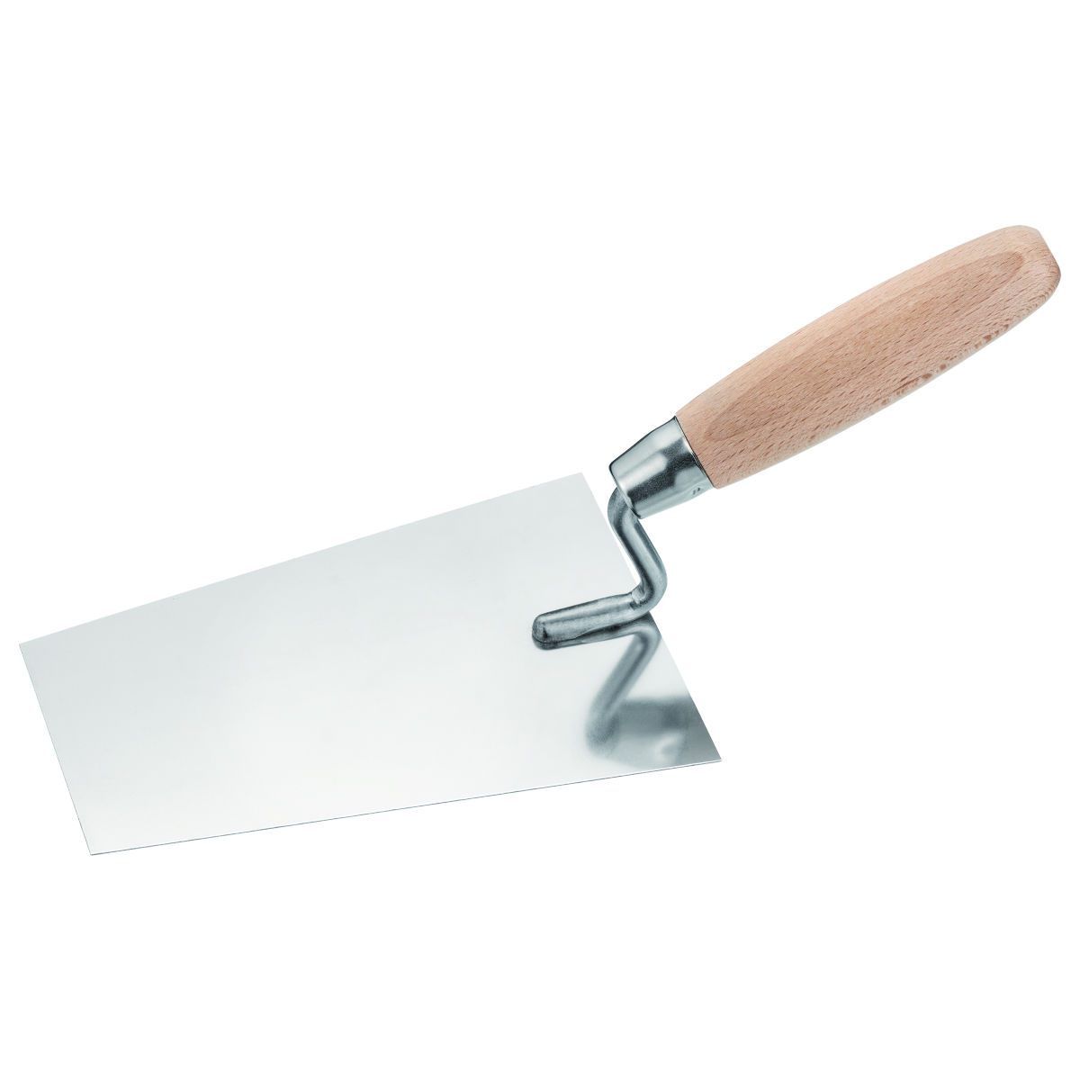 Stukspaan 180 mm Inox Houten Handvat