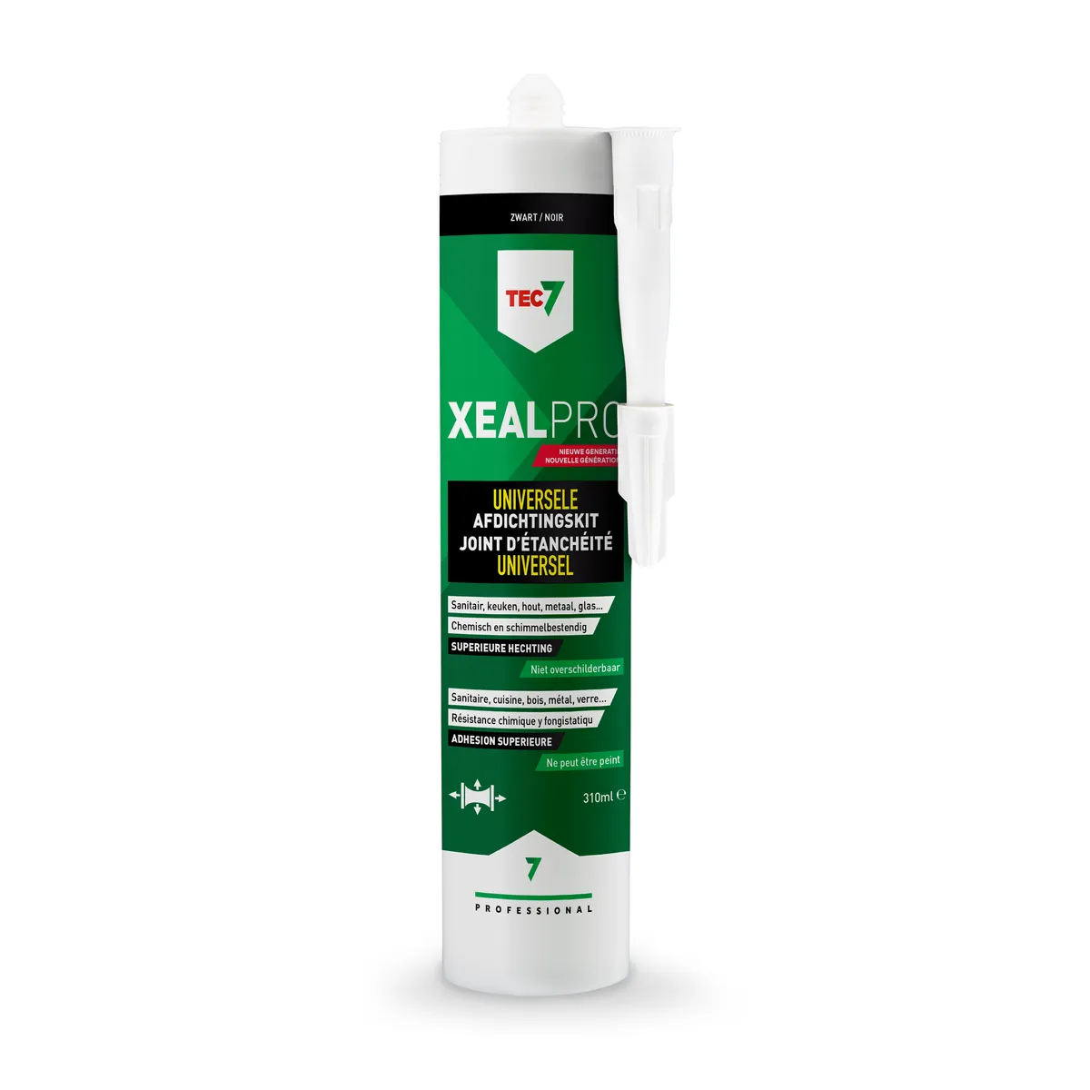 Tec 7 Xeal Pro Zwart 310 ml