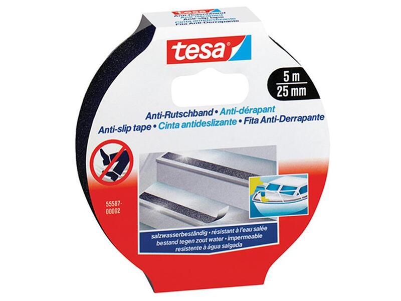 Tesa Anti Slip 5 m X 25 mm Zwart