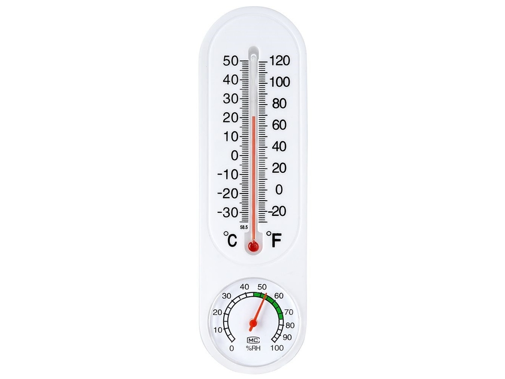 Thermometer met Hygrometer 22 cm 4