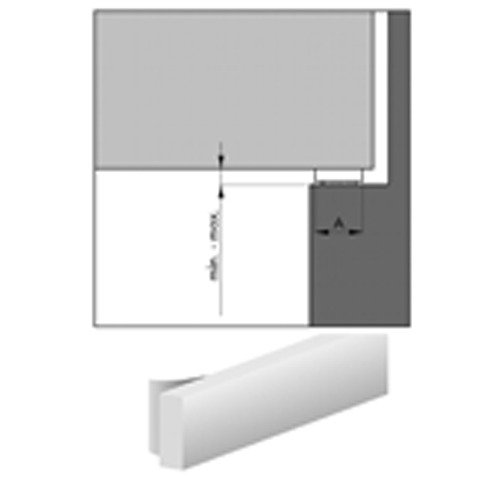 Tochtband Schuim Wit 620401462 12x6mm