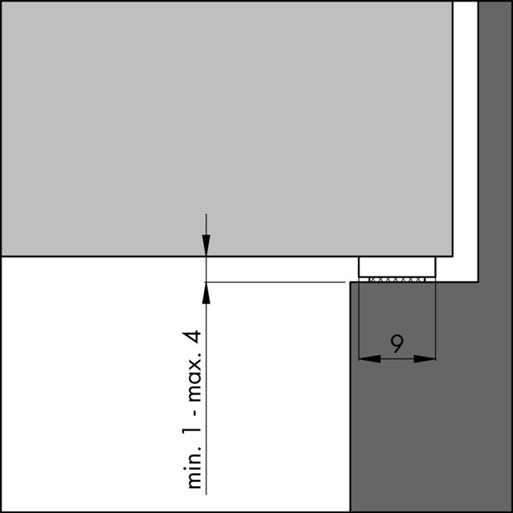 Tochtband Zwart 9x4mm 7.5 m