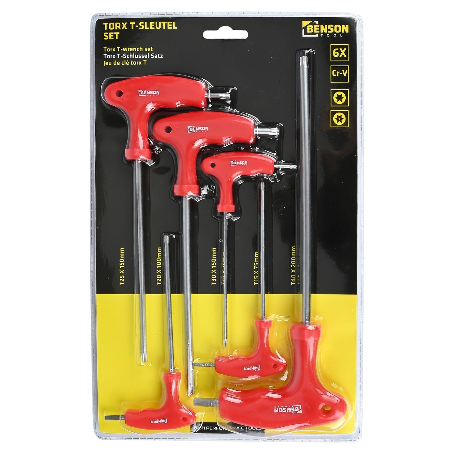Torx T-Sleutel Set 6dlg 4