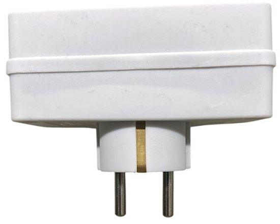 Tweewegstekker met Schakelaar 2x16a White 3