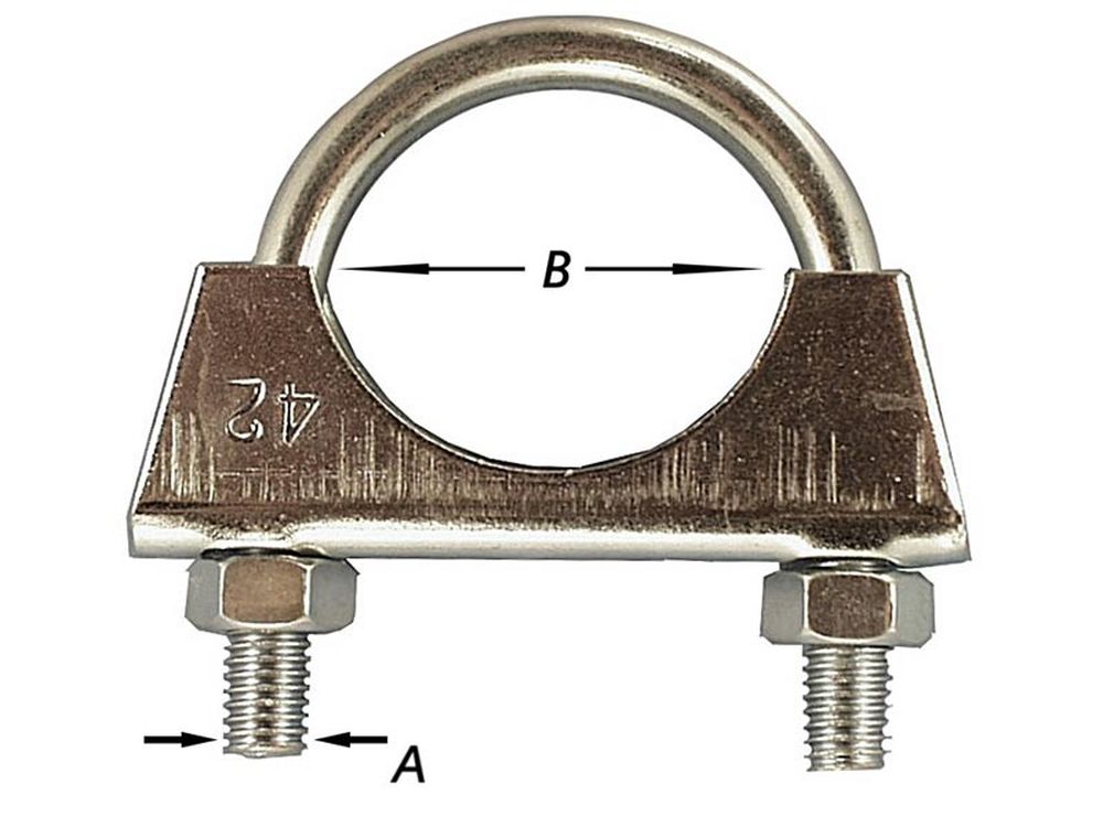 Uitlaatklem Verzinkt 32 mm