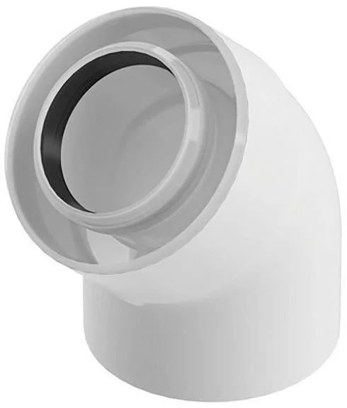 Uniflow Bocht 80/125 Pp 45°