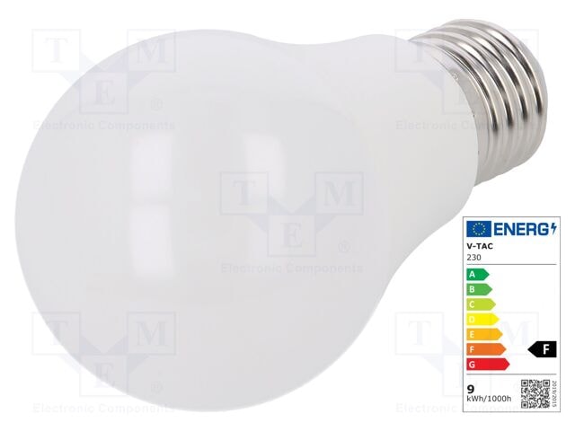 V-Tac Led E27 9w Bollamp