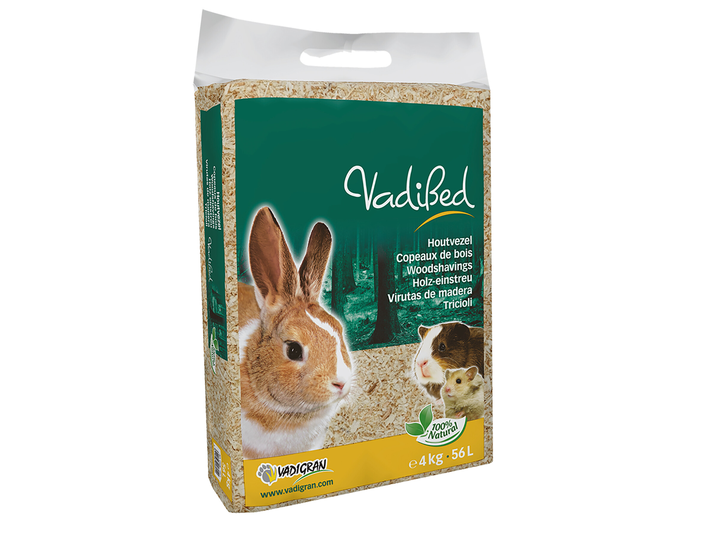 Vadibed Houtvezel 56 l 4 kg