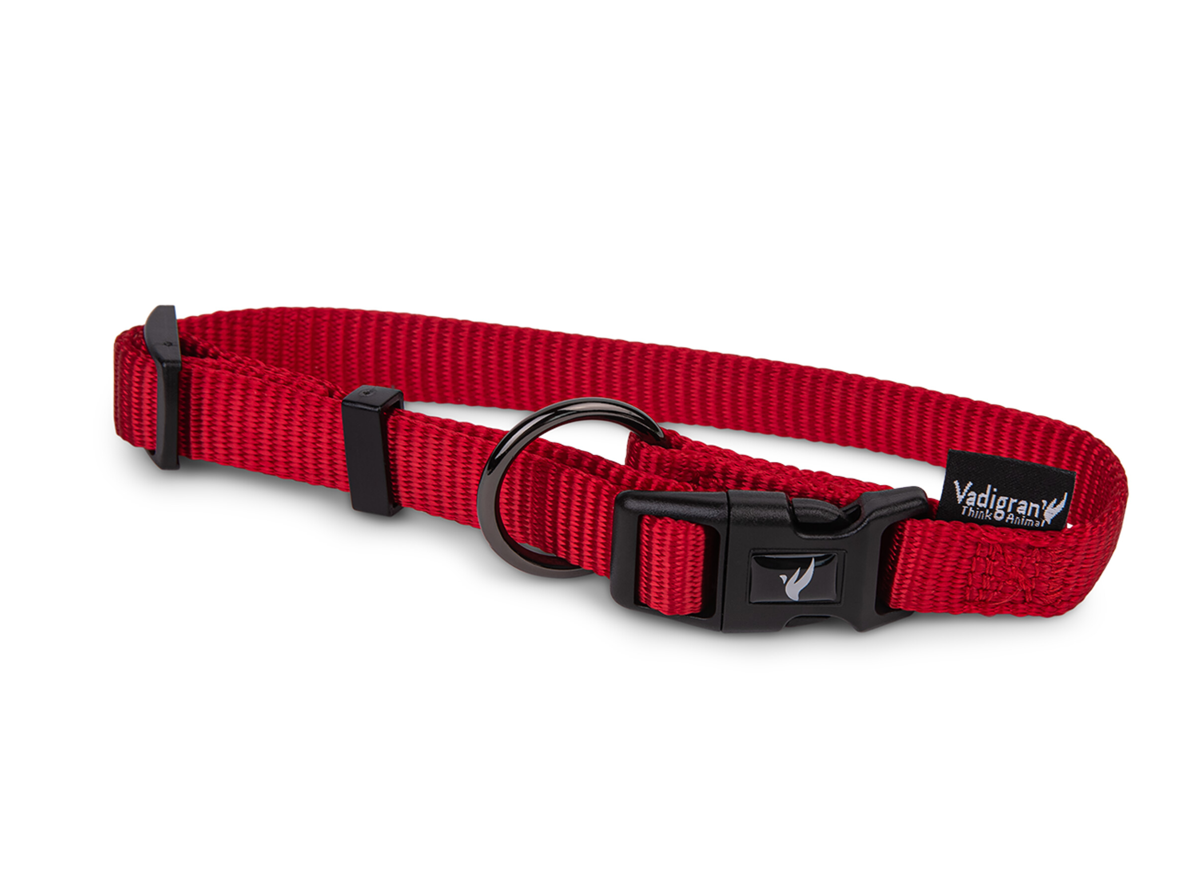 Vadigran Halsband Classic Nylon Rood 20-35 cm X 10 mm S
