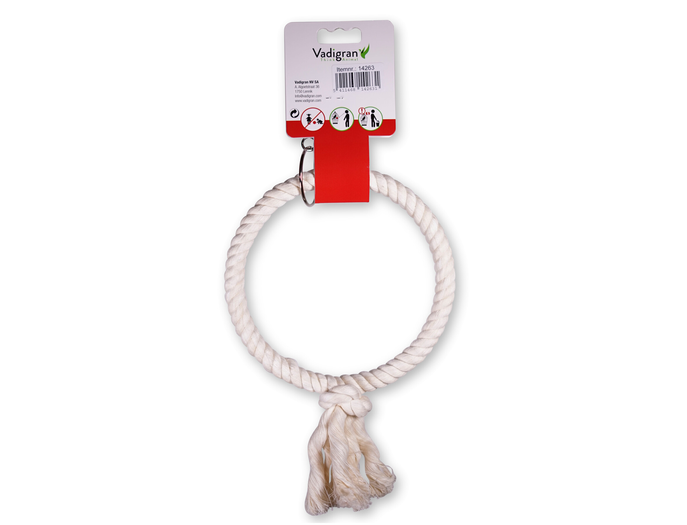 Vadigran Speelgoed Klimring Katoen 14 cm 4