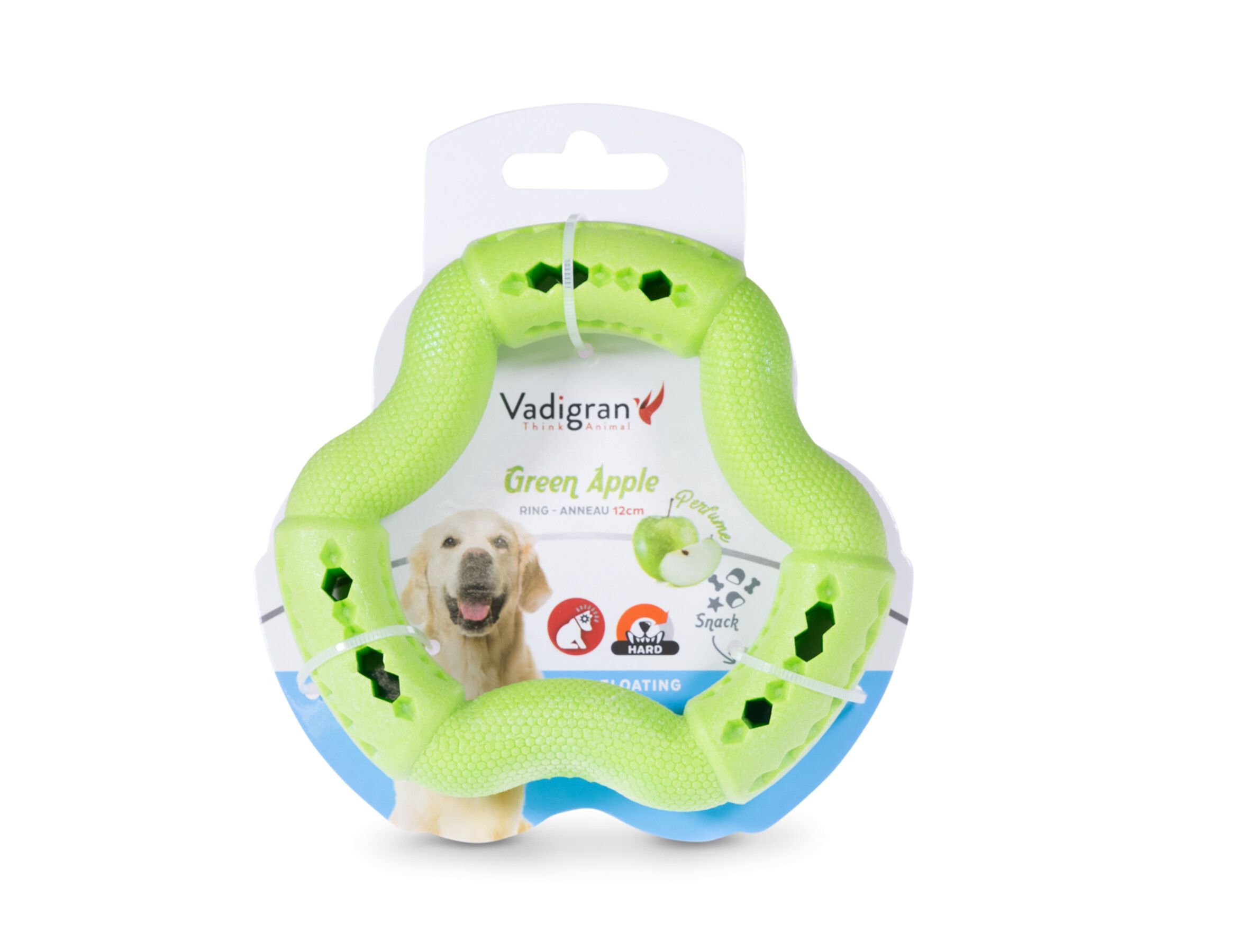 Vadigran Speelgoed Tpr Ring Green Apple 12 cm 2