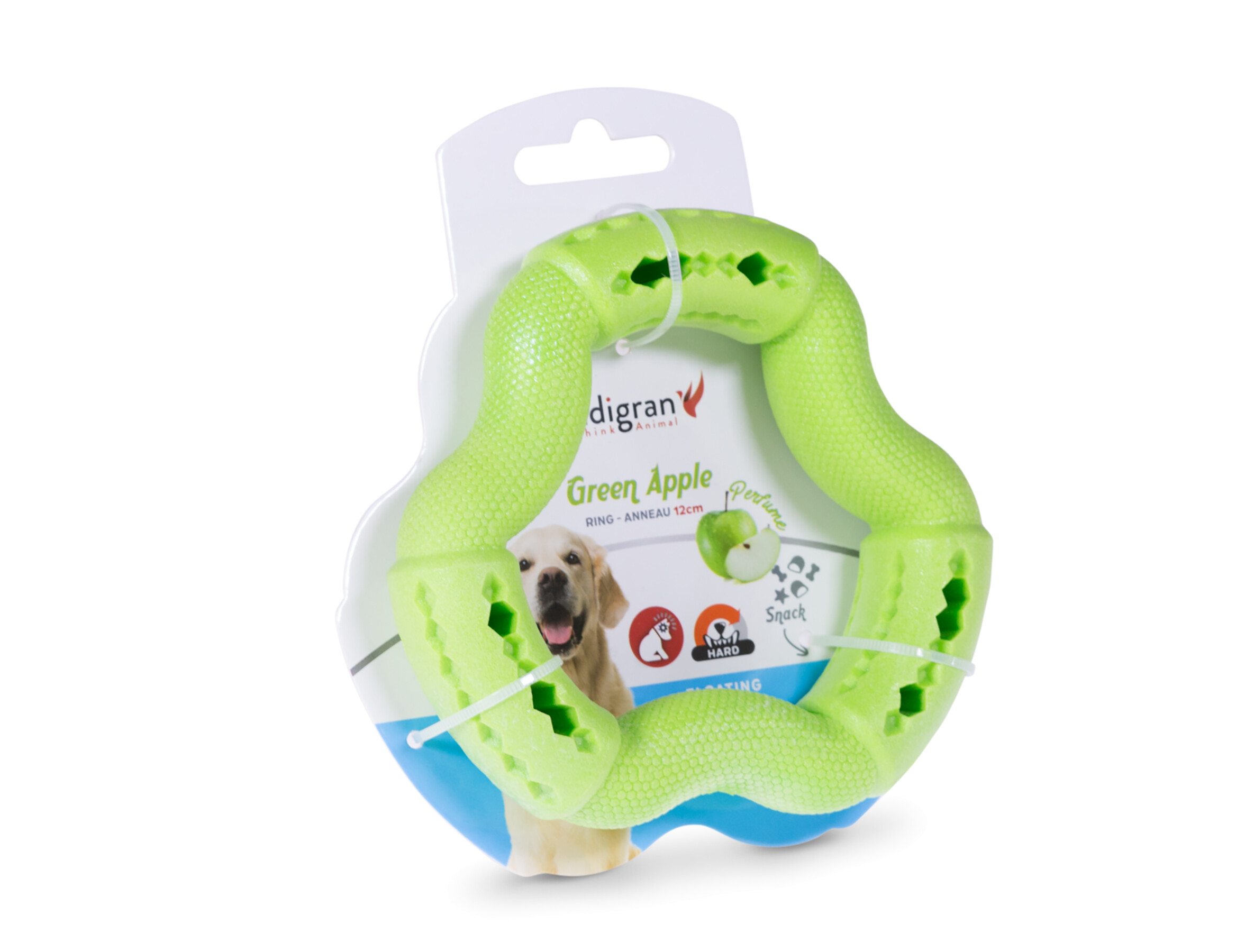 Vadigran Speelgoed Tpr Ring Green Apple 12 cm 3