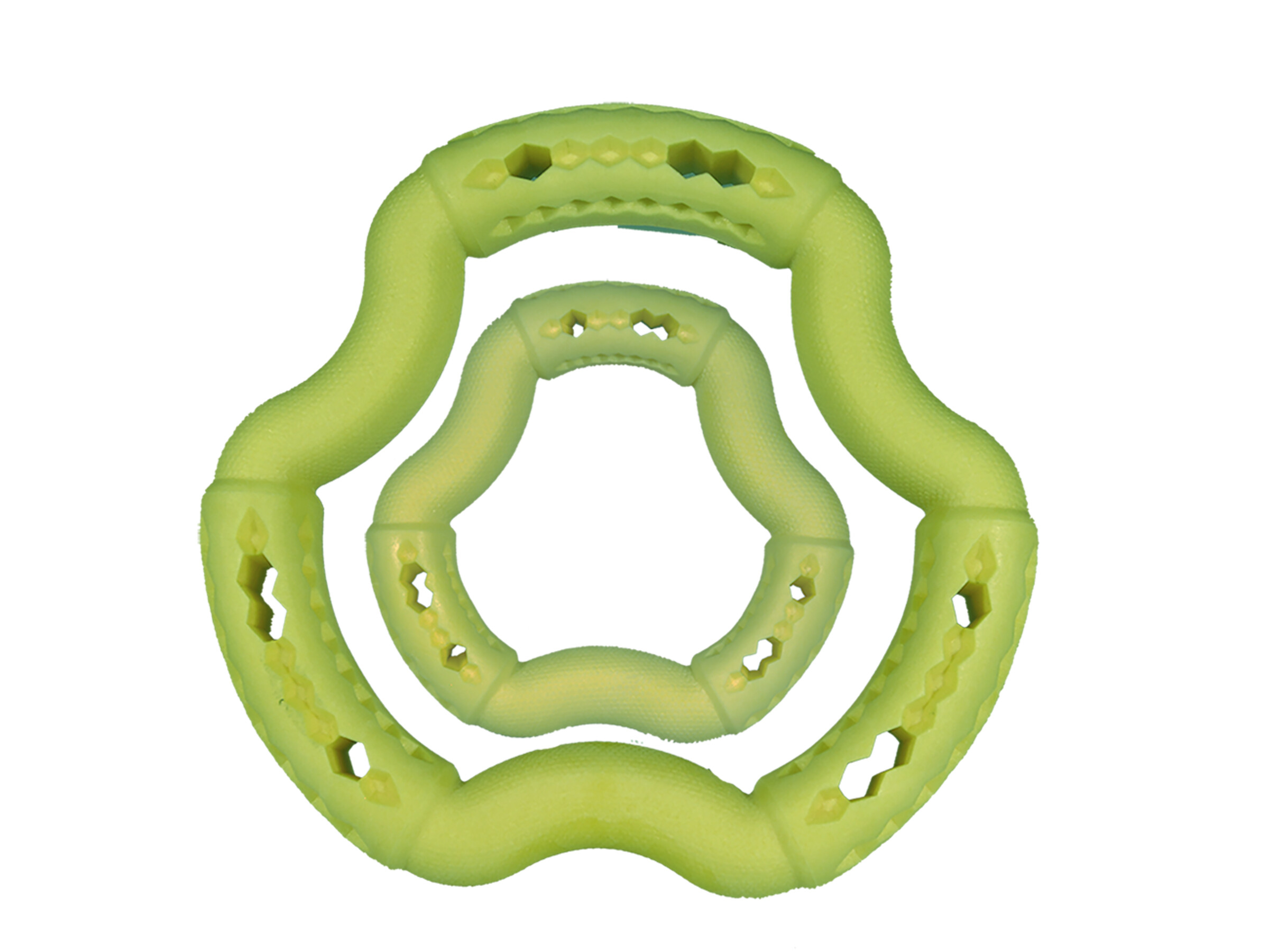 Vadigran Speelgoed Tpr Ring Green Apple 12 cm 4