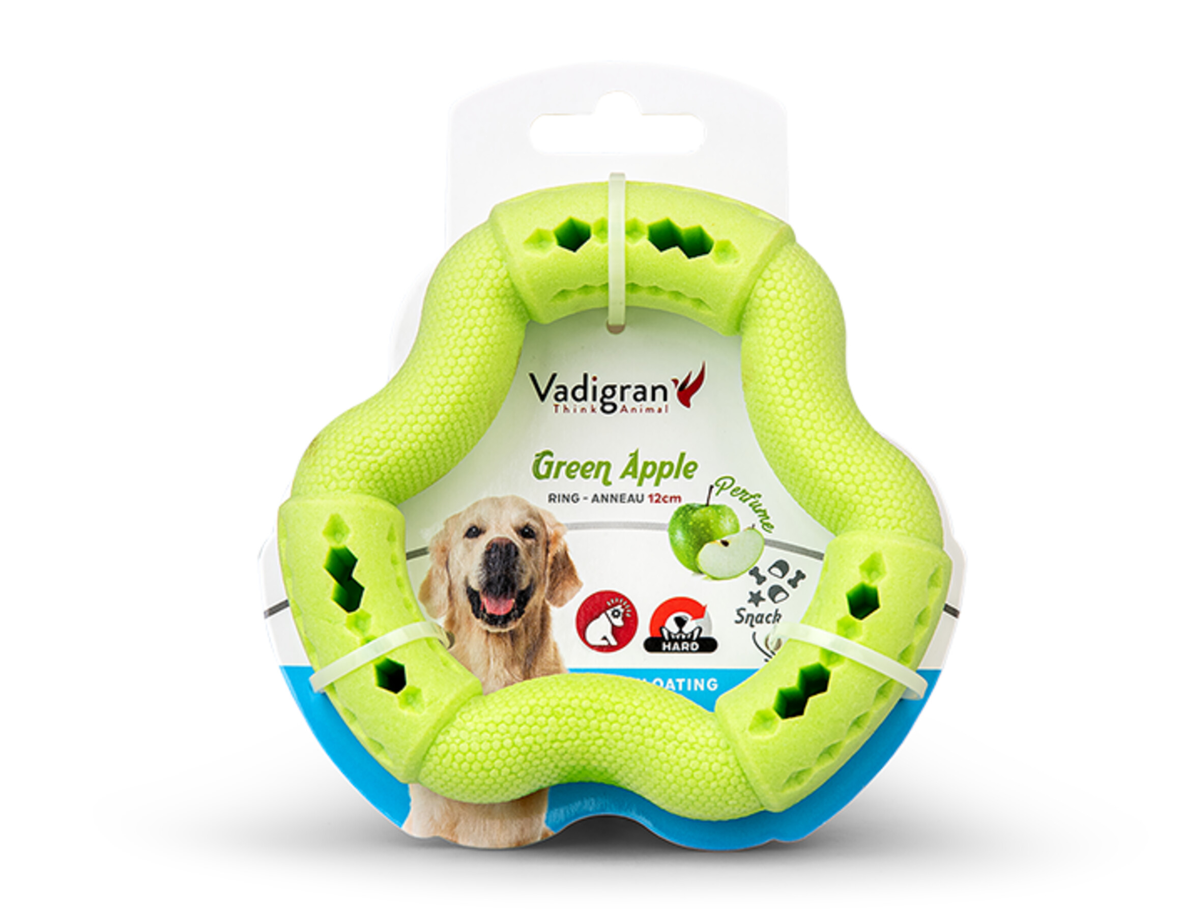 Vadigran Speelgoed Tpr Ring Green Apple 12 cm 5