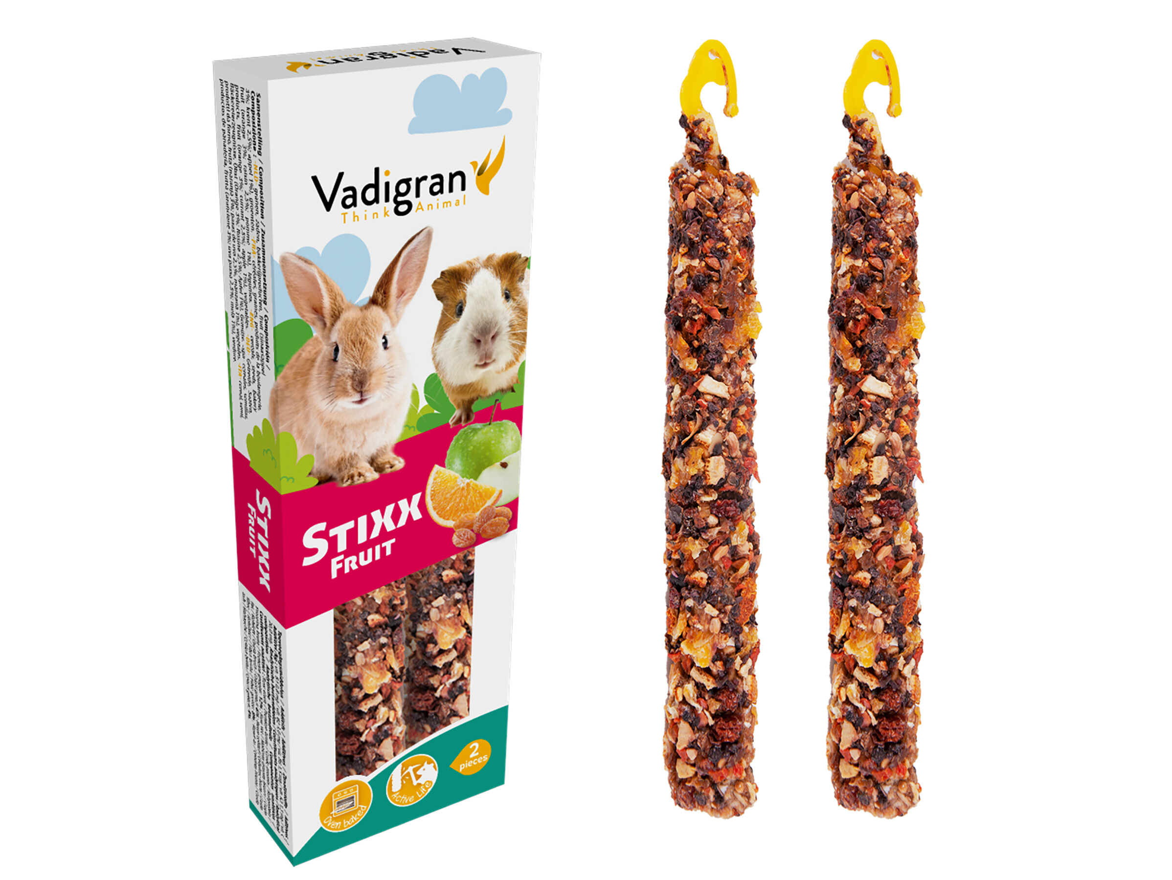 Vadigran Stixx Konijn Cavia Fruit 115gr 2
