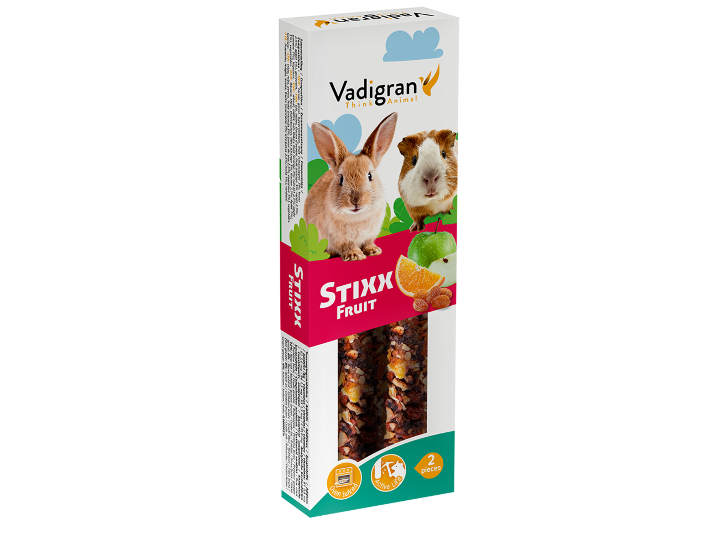 Vadigran Stixx Konijn Cavia Fruit 115gr