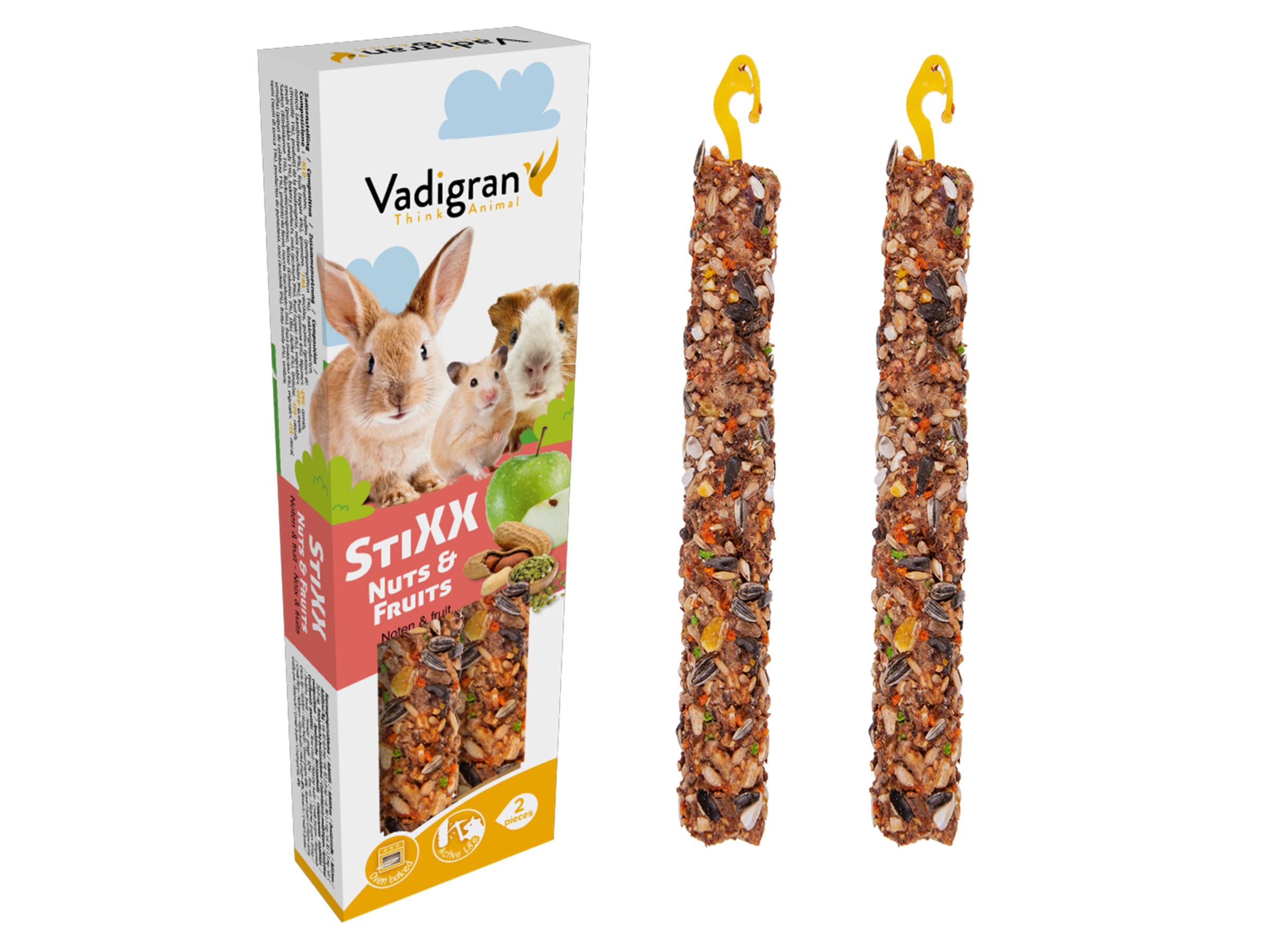 Vadigran Stixx Konijn Cavia Noten Fruit 150gr 2