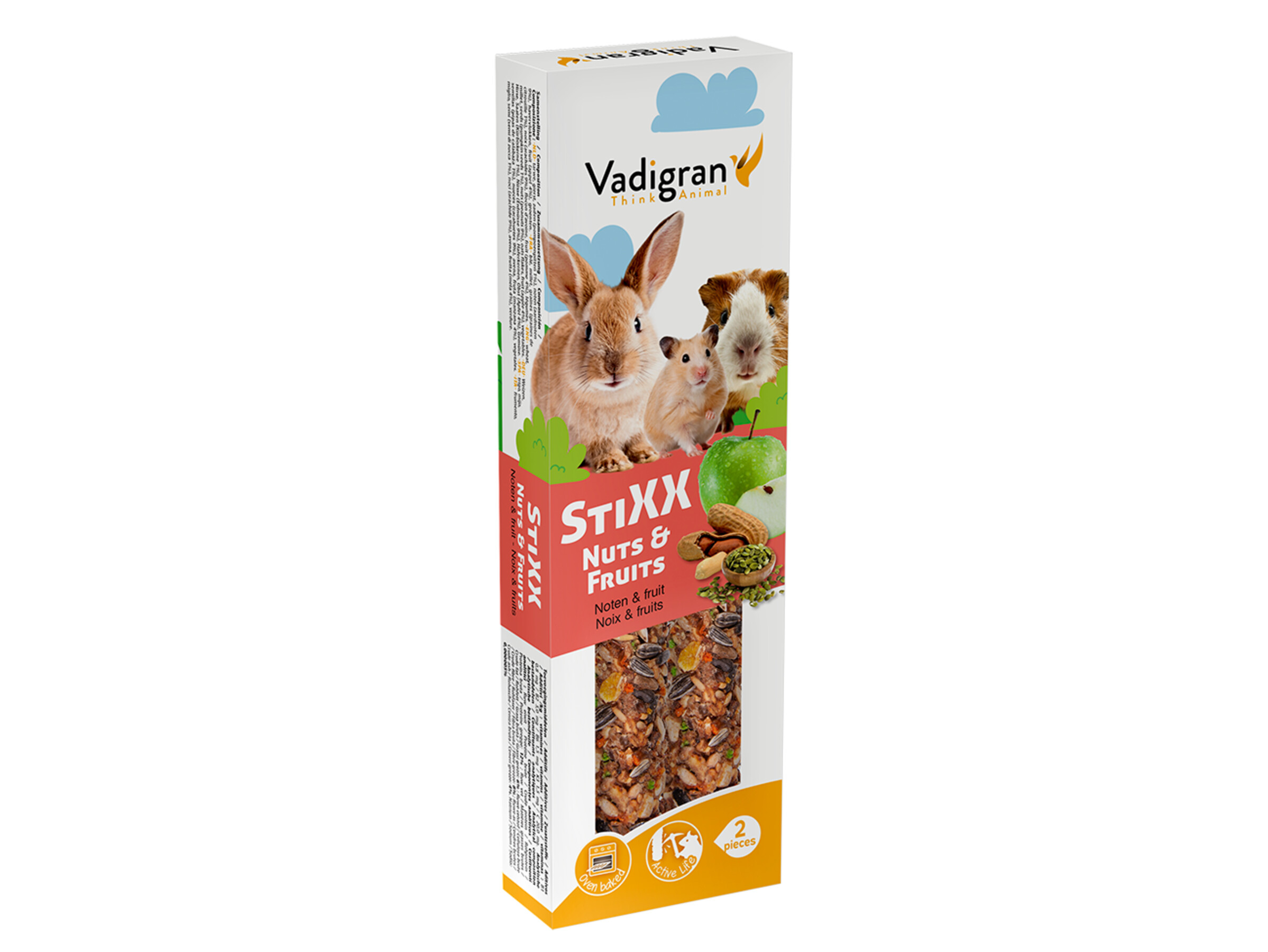 Vadigran Stixx Konijn Cavia Noten Fruit 150gr