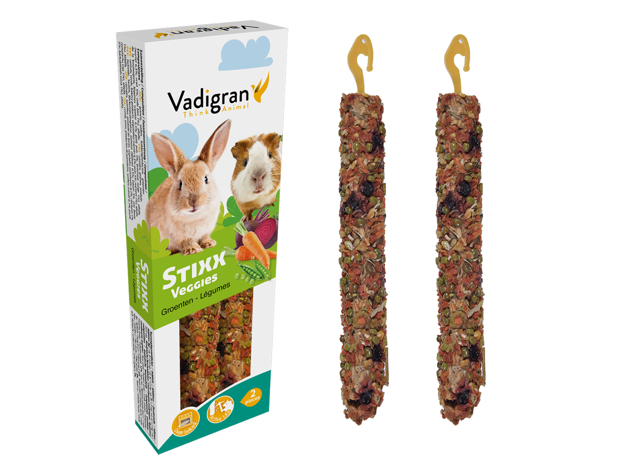 Vadigran Stixx Konijn Cavia Veggies 115gr 2