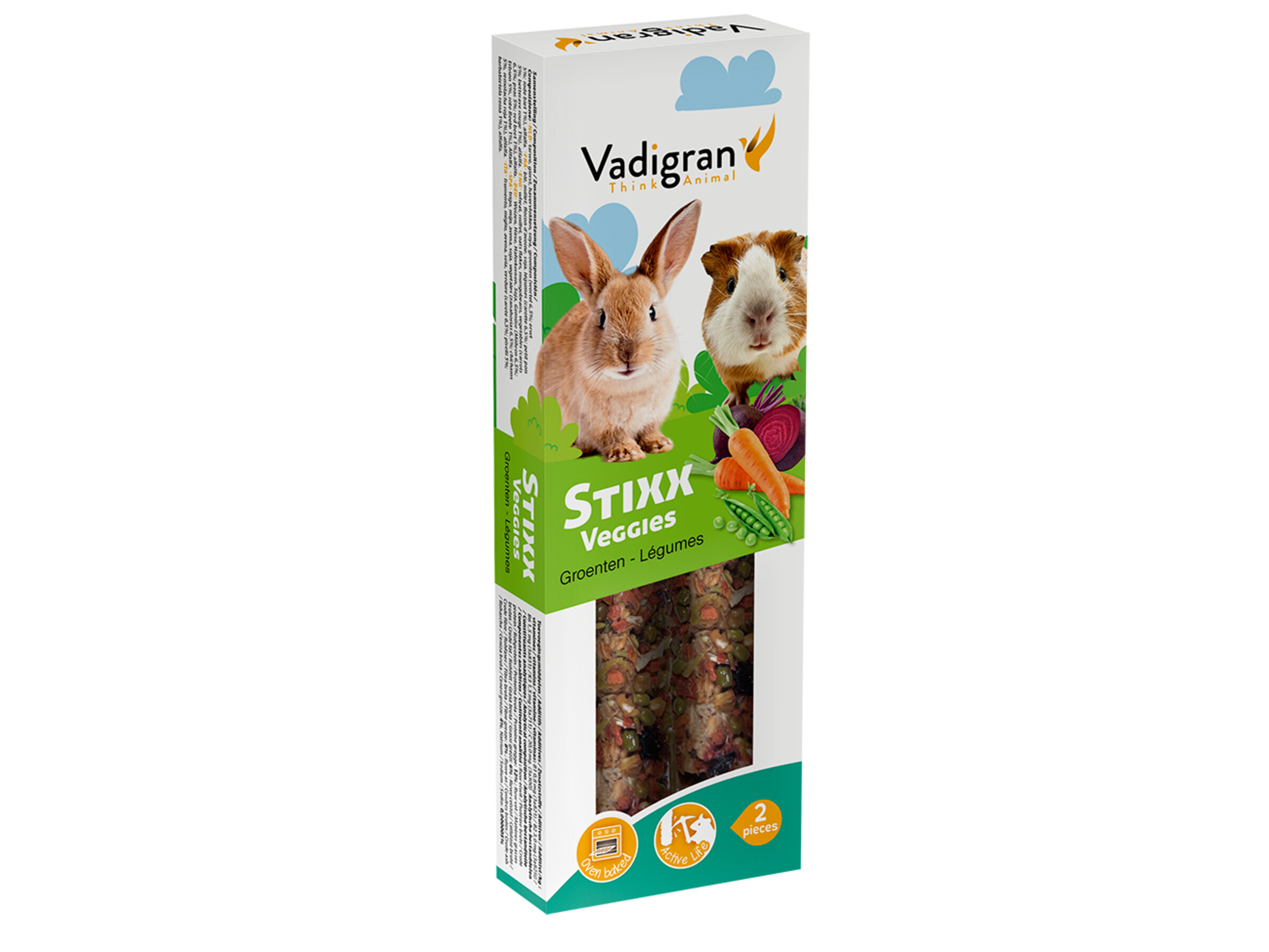 Vadigran Stixx Konijn Cavia Veggies 115gr
