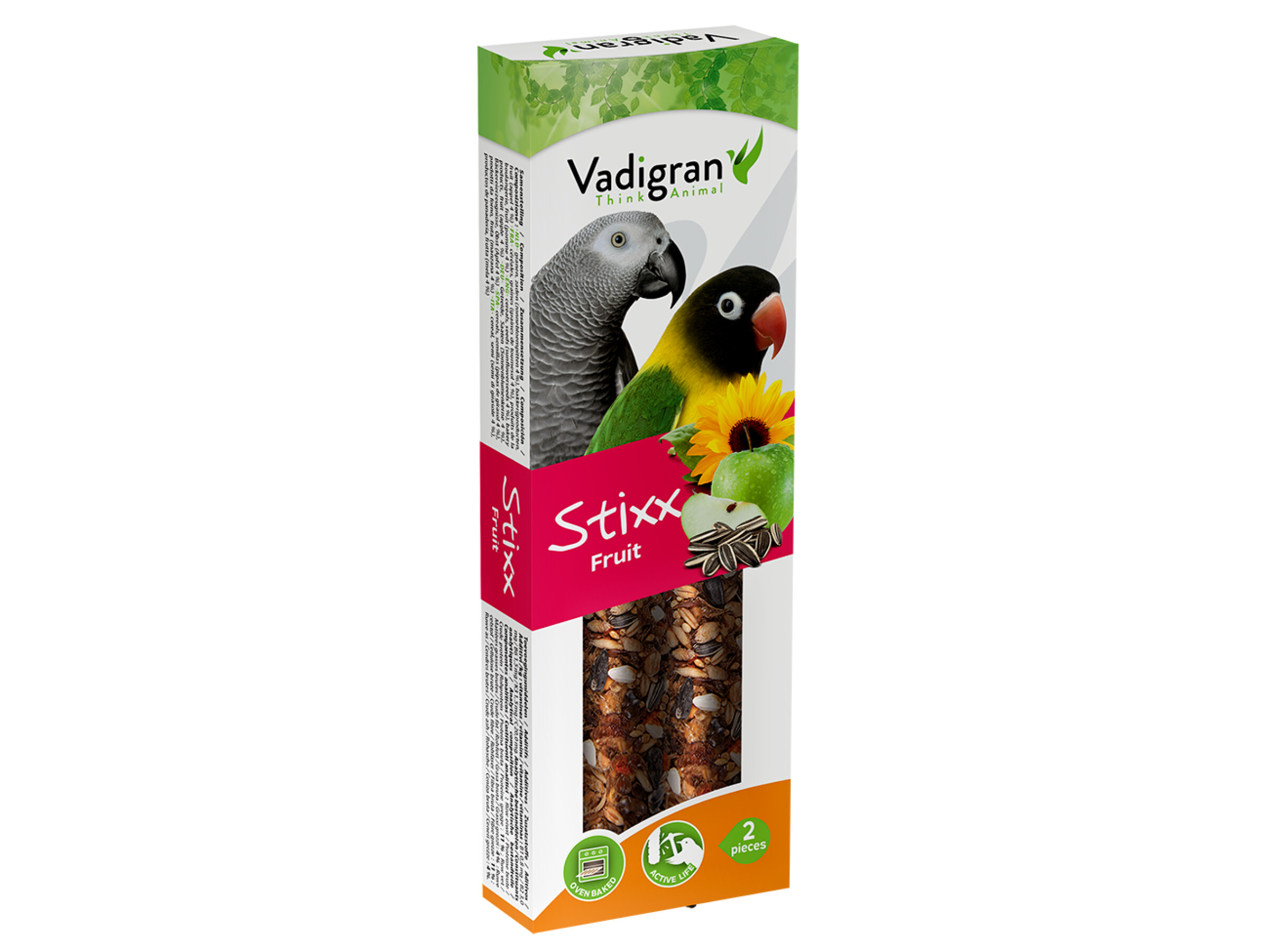 Vadigran Stixx Parkiet Papegaai Fruit 115gr
