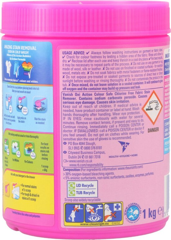 Vanish Oxi Action Vlekvewijderaar 1 kg 4