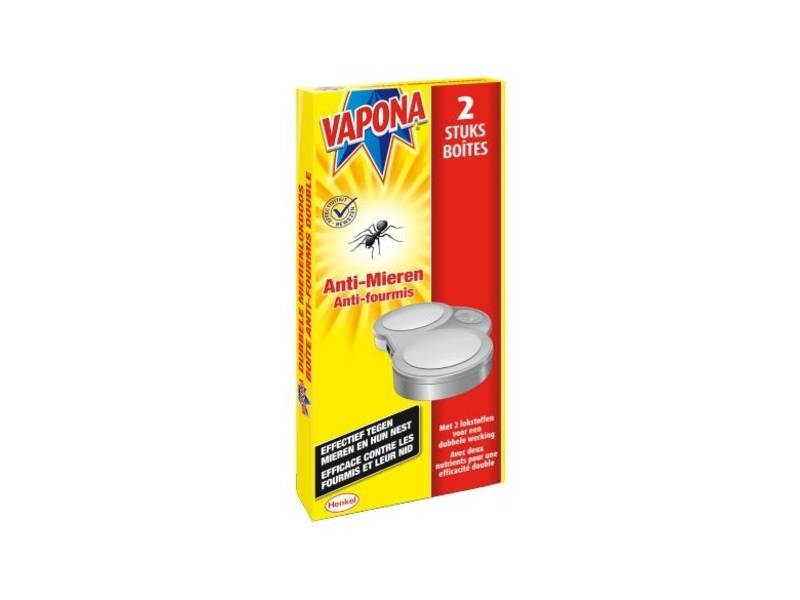Vapona Mieren Lok Doos 2st
