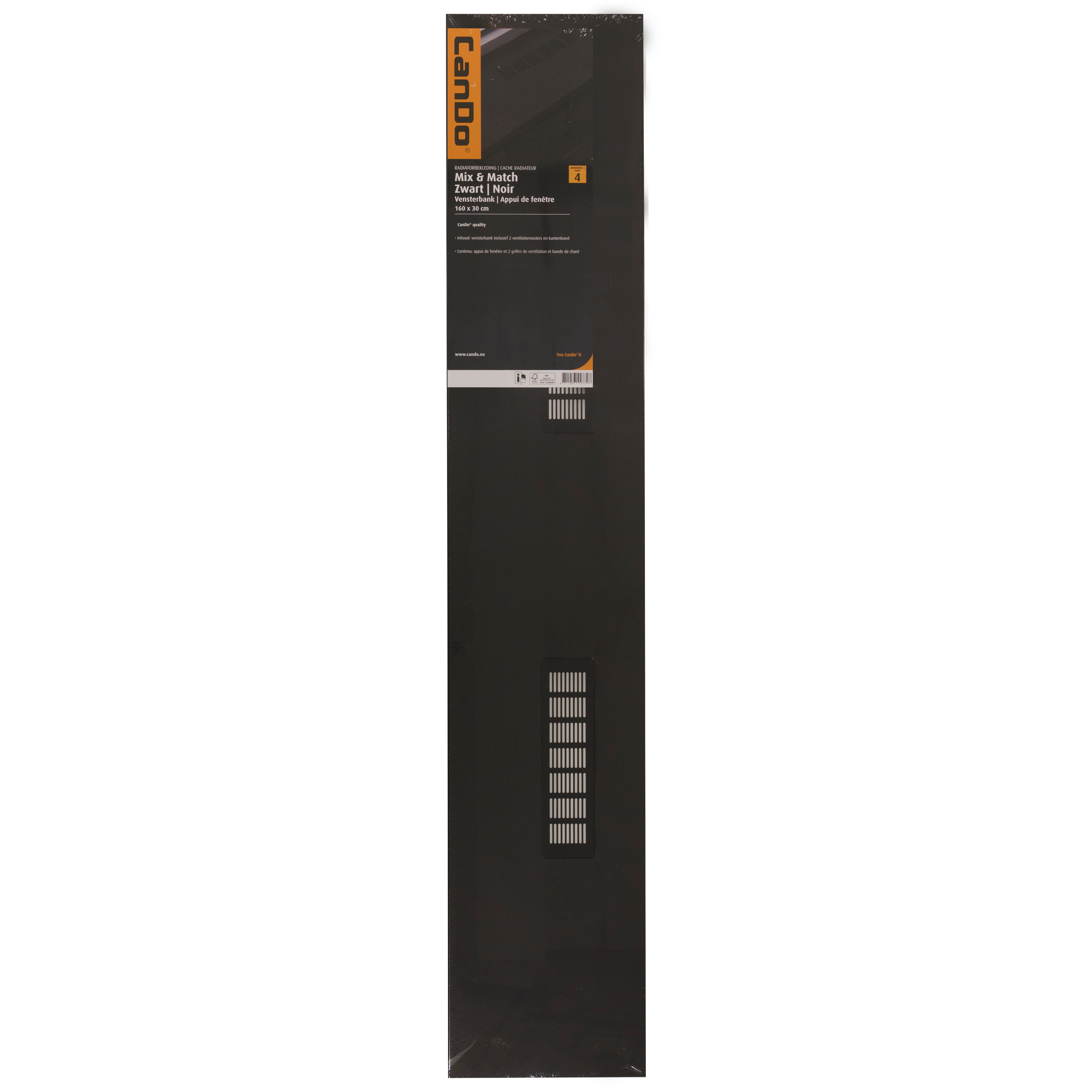 Vensterbank Zwart 36 mm 160x30cm 5