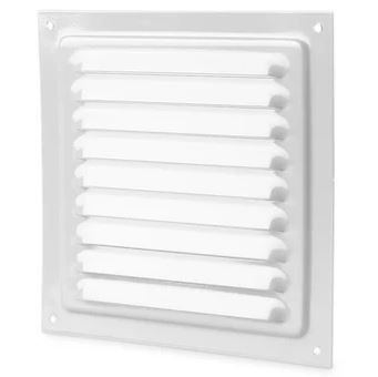 Vents Rooster Gecoated Staal 136x150mm Wit