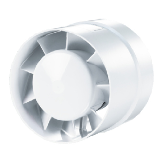 Vents Ventilator Buis 230v Ø125mm Wit
