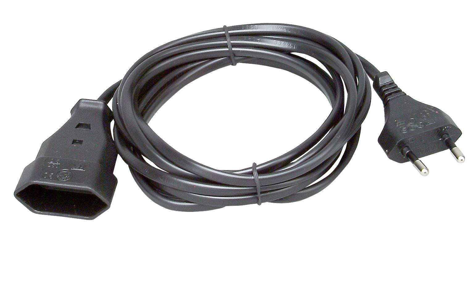 Verlengsnoer 3 m 2x0.75 Zwart