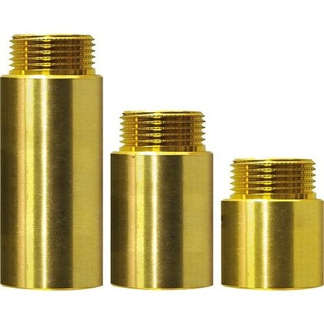 Verlengstuk 1/2mf 15 mm Messing