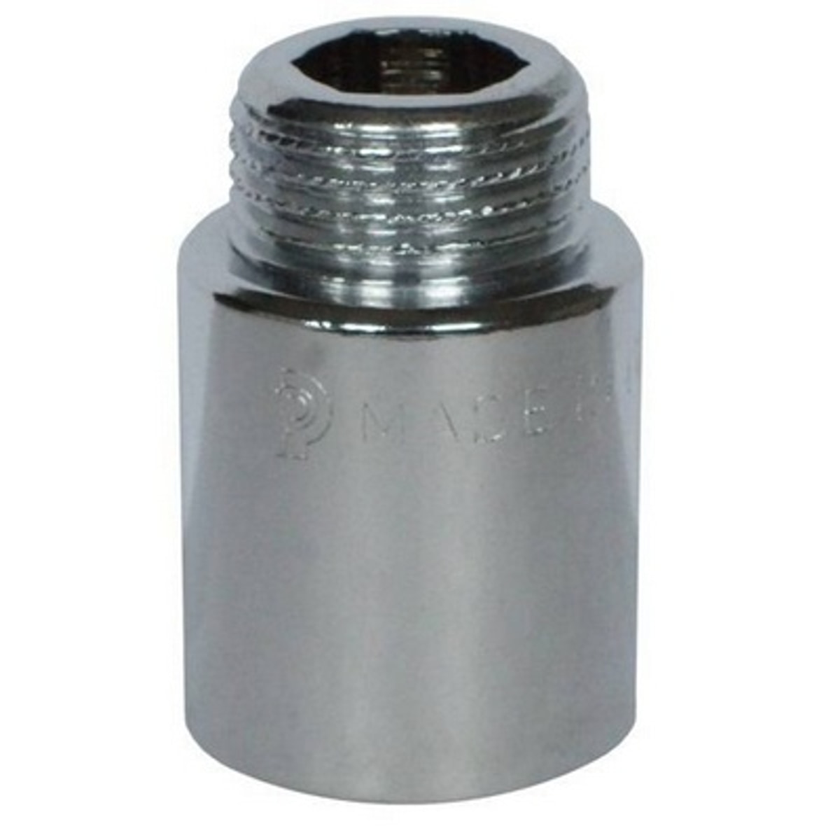 Verlengstuk 1/2mf 15 mm Verchroomd
