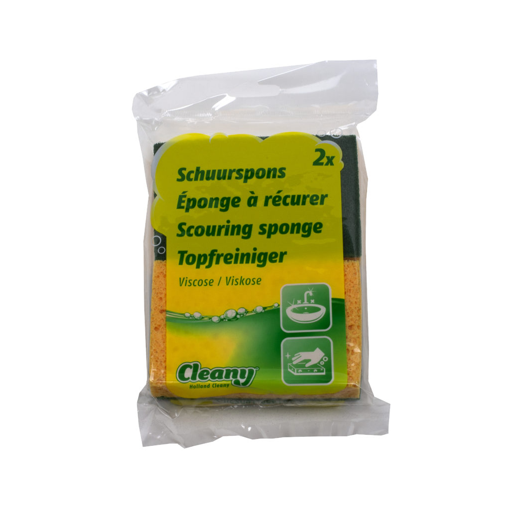 Viscose Schuurspons Set a 2 Ca 7x11x2.5cm