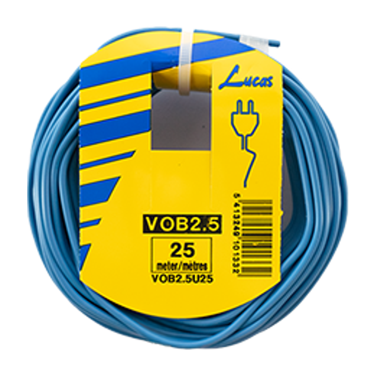 Vob 1,5 mm² 12 m Bruin