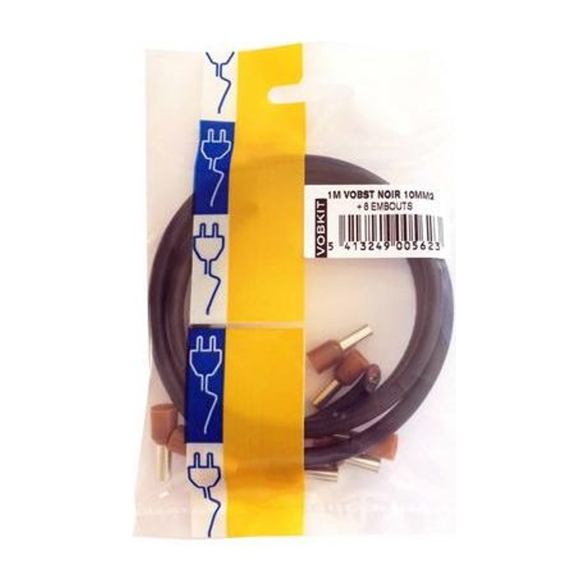 Vob 10 mm² Set Bruin 1 m