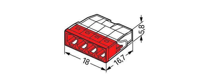 Wago P/st 4x2.5mm 2