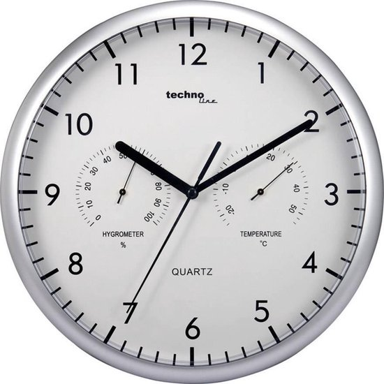 Wandklok Thermometer+hygrometer 0 26