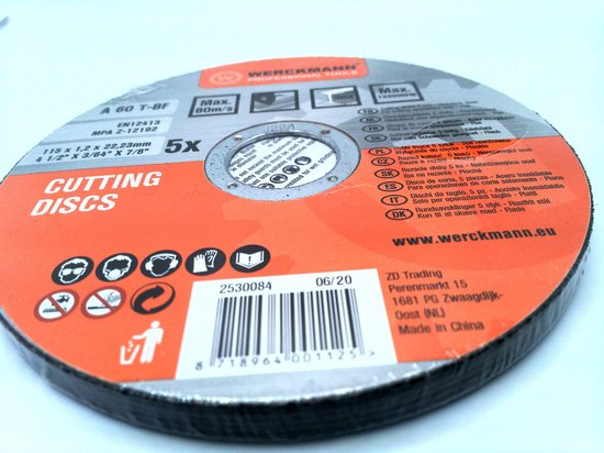 Werckmann 5 Slijpschijven 5st A60 1115 mm 6
