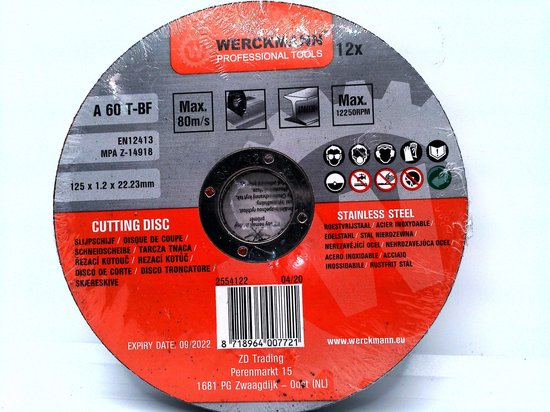 Werckmann Slijpschijven 12st 125 mm