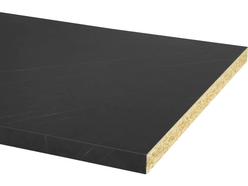 Werkblad Zwart Marmer 64x304x3.8cm