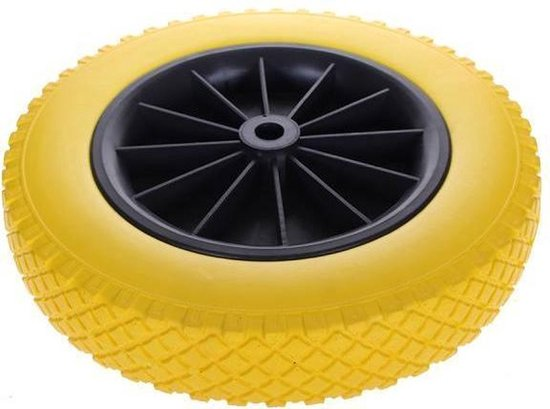 Wiel + Band Kruiwagen Pu 4.00-8 Ø 392 mm 3