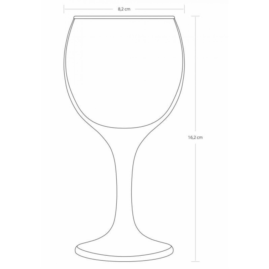 Wijnglazen Bistro 6st 3