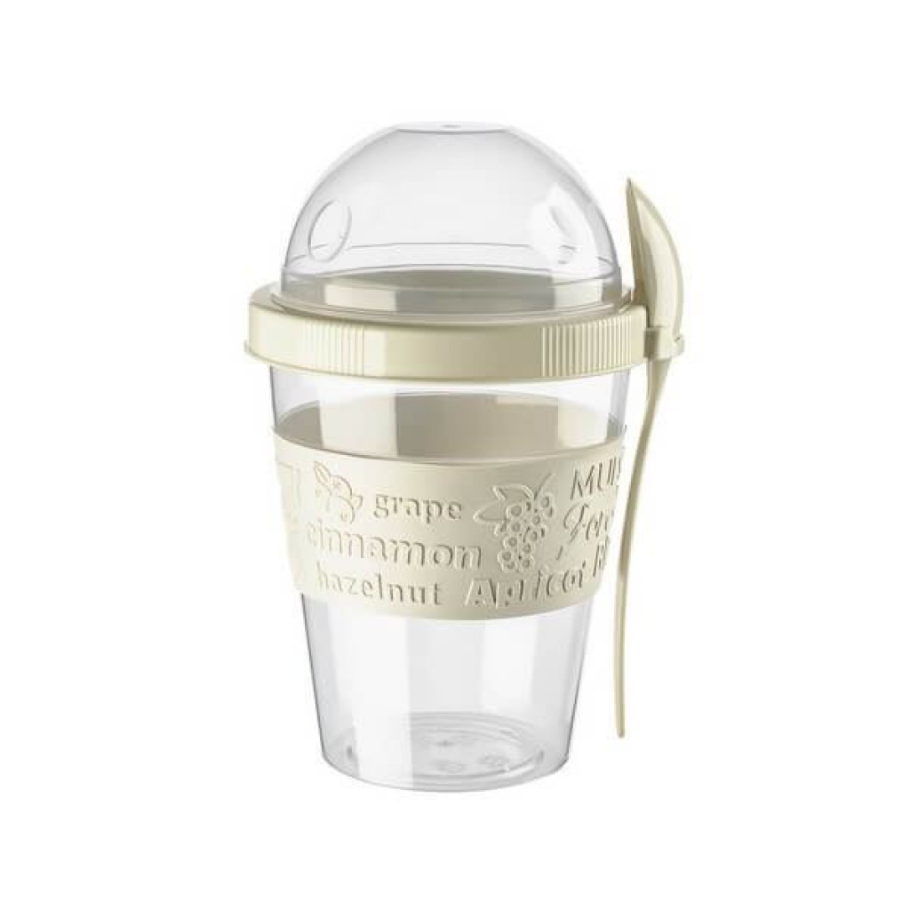 Yoghurtbeker met Lepel 600 ml 2